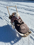 Fußsack mit Fell Kinderwagen Autoschale - District for Kids